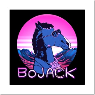 bojack horseman retrowave cool Posters and Art